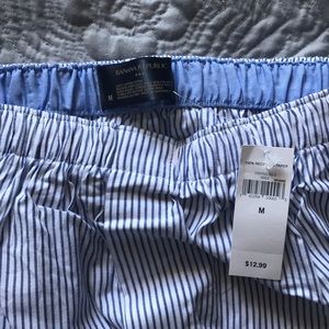 NWT Banana Republic Pinstripe Boxer shorts